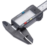 150mm Plastic Digital LCD Electronic Vernier Caliper Micrometer Metric/Inch System Interchangeable Tool
