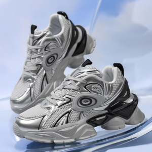 Zapatillas Deportivas Personalizadas con Logotipo <span class=keywords><strong>de</strong></span> Marca 2025, Diseño <span class=keywords><strong>de</strong></span> Turbina, Aumento <span class=keywords><strong>de</strong></span> Altura, Elevador, Cuero Vacuno, Casuales, <span class=keywords><strong>para</strong></span> Correr, Suaves - Product Image 3