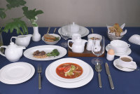 Vaisselle en porcelaine blanche royale de qualité banquet, vente en gros, restauration, hôtel, assiettes à dîner, vaisselle chinoise, ensembles d'assiettes