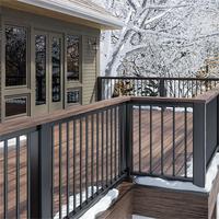 Modernes Design Hochbelastbare Aluminium-Balkongeländer Hohe Haltbarkeit Eloxierte Aluminiumlegierung Balustrade für Apartments Bodenbeläge
