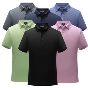 เสื้อโปโลยูนิเซ็กซ์ ผ้าฝ้าย 40% โพลีเอสเตอร์ 60% เสื้อยืดกอล์ฟผู้ชายคุณภาพสูง เรียบหรู ระบายอากาศได้ดี และไม่หดตัว - Product Image 1