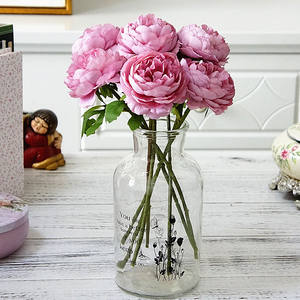 Singolo ramo fantasia piccola rosa del tè fiore artificiale per la casa matrimonio decorazioni fotografiche realistiche falsi fiori - Product Image 1
