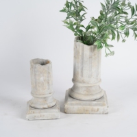 Ornement de colonne romaine antique pour jardin, maison, bureau, chambre à coucher, salon, décoration extérieure, ferme, bouquet de fleurs, pot en ciment