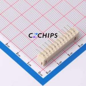 HCZZ0139-12 Wire-to-Board Pin Header Bent Lead Through Hole,P=2.54mm Connector 1x12P 2.5mm Right Angle Insert XH - Product Image 2