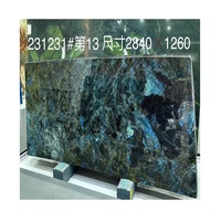 Petite dalle de granit bleu de Madagascar, surface polie, design moderne, pierre de repas extérieure, prix