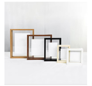 Nouveau design, cadre en bois 5 couleurs, cadre <span class=keywords><strong>photo</strong></span> en acrylique double face, ornement mural ou de bureau - Product Image 6
