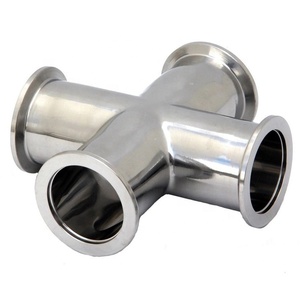 <span class=keywords><strong>2026</strong></span>年中国批发不锈钢304 316L乳制品管件接头螺纹抛光十字接头 - Product Image 4