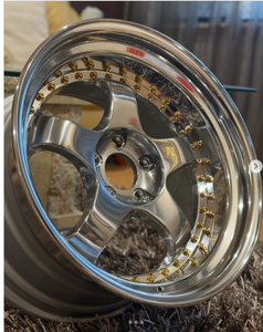 Nouvelle Jante de Travail en Aluminium RCSR Meister S1 3P 10.5X9.5 24 Deep Dish, Centre Gun Metal, 5X114.3 VS KF VSKF S1R-FS2 3P Polie - Product Image 3