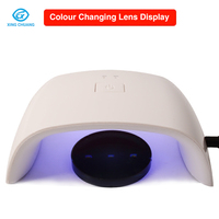Boîte Testeur De Verres Photochromiques À 9 LED Lumière Violette Pour Lunettes Anti Lumière Bleue Accessoire Optique