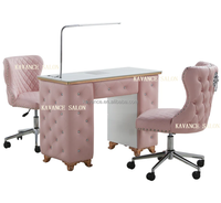 Chaise de salon de manucure Lion moderne et table de manucure avec caractéristiques réglables Design pliable pour usage commercial