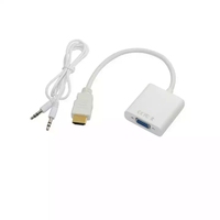 Offre Spéciale 1080P HD VGA Adaptateur Mâle à Femelle Audio Vidéo Convertisseur Câble Convertidor HDTV & VGA vers HD Adaptateurs et Connecteurs