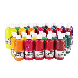 KAMEI 400ml <span class=keywords><strong>peinture</strong></span> acrylique à haute couverture pour enfants de couleur vive non toxique sur toile papier verre emballé - Product Image 5