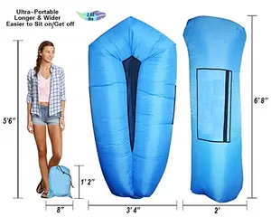 2023 Hot-selling Air Sofa Bed Water Hammock sedia a sdraio gonfiabile portatile per il cortile Lakeside Beach Tour Camping Picnic