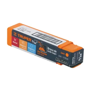 Trublack 3/32 'lega di acciaio ad alta velocità e M35 DIN338 Standard HSS Twist Broca per metallo e plastica 10 unità/Caja - Product Image 2