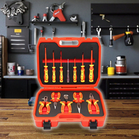Ensemble de 12 outils de tournevis isolés VDE 1000V, outils à main pour électriciens CRV6150, multi-usages, poignée TPR PP, boîte soufflante OEM