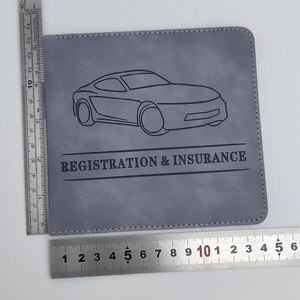 Organizzatore Documenti <span class=keywords><strong>Auto</strong></span> in Pelle Personalizzato con Chiusura Magnetica, Porta Libretto e Assicurazione per Documenti e Carte del Veicolo - Product Image 6