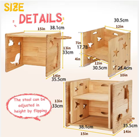 Table de sevrage en bois au design moderne Montessori avec tableau noir pour enfants de 1 à 3 ans, pour une utilisation dans le salon