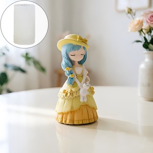 3D Lolita Girl Silicone <b>Mold</b> Cute Princess Ornament <b>Mold</b> DIY Plaster <b>Candle</b> Craft <b>Mold</b> - Product Image 4