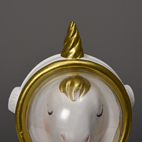 Animal Licorne Thème Enfant Bébé Table Top Art Anniversaire Cadeau Fête Fournitures Décorations Set Décoration Astronaute