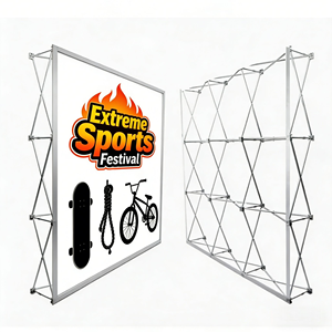 Exhibidores Portátiles con Gráficos Personalizados para Ferias Comerciales y Eventos, Soporte para Pancartas y Estructuras de Exhibición - Product Image 1