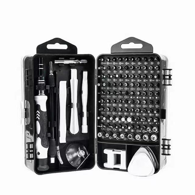 115-in-1 Precision Steel Industrial Grade Zinc Finish Phone Repair Tools Customizable Mobile Repair Kit with OEM Screwdriver Set