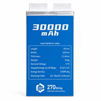 Sel Baterai Solid State BARU 3.7V 30000mAh Baterai Lithium Ion Berdaya Tinggi 270WH/KG Tersedia 15C Baterai Energi Daya Tinggi