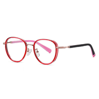 Monture de lunettes de lecture unisexe de luxe, ronde, solide, de qualité supérieure, interchangeable, rouge, pour la mode