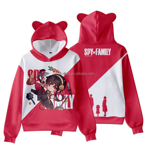 Disfraces de Anime con Temática de Espías, Sudadera con Capucha y Diseño de Orejas de Gato en Impresión 3D para Adultos y Niños - Product Image 5