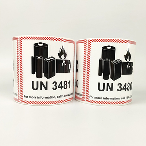 Nhãn Dán Vận Chuyển Pin Lithium Dính Tùy Chỉnh Nhãn Cảnh Báo UN3481 Nhãn Dán Vận Chuyển - Product Image 3