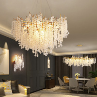 Branche d'arbre moderne Creative Décoratif Pendentif Lumières Salon Morden Lustre en verre clair