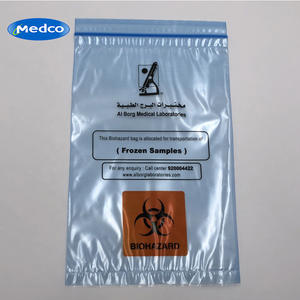 Sacs à spécimens biologiques Al Borg Medical 15x25cm, fermeture éclair, stériles, pour usage hospitalier - Product Image 2