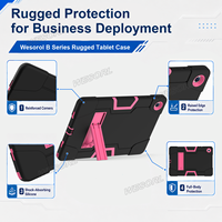 Étui robuste pour Samsung Tab A11 Plus A9 Plus 11 avec béquille, protection contre les chutes, coque fine, OEM ODM