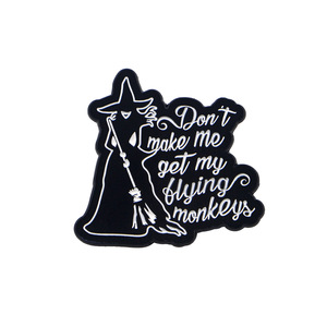 De Heks Tarot Kaarten Emaille Pin Gotische Mystieke Broche Zwarte Kat Reversbadge Sieraden Cadeau voor Vrienden en Fans - Product Image 1
