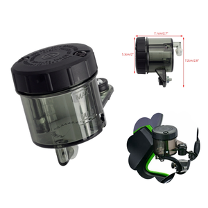 Bouteille de liquide de frein maître-<span class=keywords><strong>cylindre</strong></span> de moto, réservoir d'huile en plastique pour <span class=keywords><strong>Ducati</strong></span> Kawasaki Yamaha 10444663 0649964371315 58540341A - Product Image 1