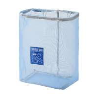Panier à linge mural en maille, pliable, grande capacité, anti-poussière, pour salle de bain