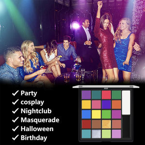 <span class=keywords><strong>Pintura</strong></span> <span class=keywords><strong>Facial</strong></span>, Paleta de 22 Colores, Maquillaje, <span class=keywords><strong>Pintura</strong></span> <span class=keywords><strong>Facial</strong></span> Artística, Pigmento <span class=keywords><strong>Profesional</strong></span> para Artistas, para Halloween, Cosplay, Fiestas - Product Image 3