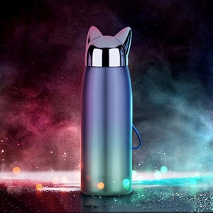 Fashionable Stainless Steel Thermos <strong>Cup</strong> Lightning <strong>Fox</strong> Printed Logo Portable Vacuum Flask for Couples Eco-friendly ECs Product - Product Image 1