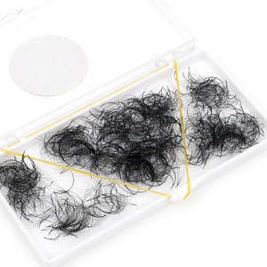 Super Matte Black 4D 5D 6D 8D Abanicos de pestañas sueltas Hechos a mano 1000 Fans Pro Curl Loose Promade Lashes - Product Image 1