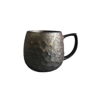 Nouvelles tasses à café en céramique créatives <span class=keywords><strong>pour</strong></span> <span class=keywords><strong>la</strong></span> maison avec motifs dorés, tasses à lait, tasses à petit-déjeuner en poterie rustique vintage - Product Image 5