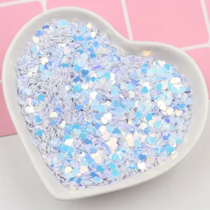 Lote de 50g de Lentejuelas Brillantes en Forma de Corazón de 3mm para Uñas, Costura, Accesorios de Ropa, Manualidades DIY, Decoración Festiva, Confeti - Product Image 4