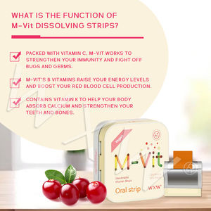 Tiras de disolución multivitamínicas de Venta caliente Suplemento de multivitaminas Tiras de disolución M-Vit Soporte energético - Product Image 5