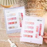 Ensemble de vernis à ongles non toxiques Milan 12 couleurs en flacon avec lampe LED Source exclusive pour les salons de manucure