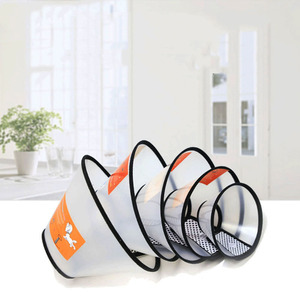 Collar isabelino para gatos, perros grandes, estilo clásico Simple, suave, antiarañazos, antimordeduras, antilesiones, cubierta para lesiones, patrón sólido - Product Image 3