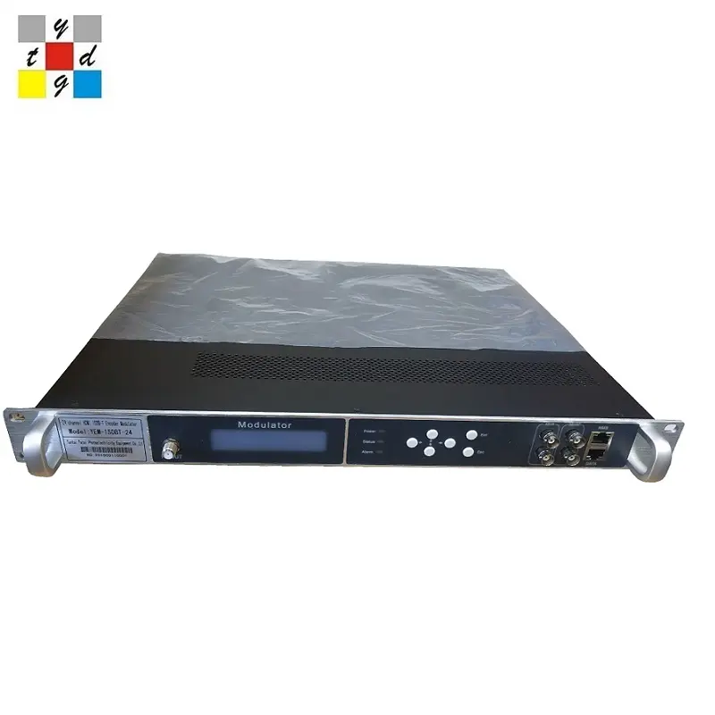 24 portlu yüksek kaliteli dijital TV DVBT/ISDBT kodlayıcı modülatör 1080p H.264 Video kodlama 4/8/16 RF çıkışları CATV IPTV sistemi DVB-C