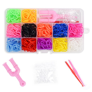Kit fascia per telaio multicolore 500 pezzi fai da te arte e artigianato fatto a mano elastico elastico elastico Kit per creare - Product Image 1