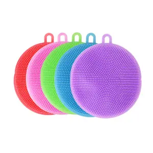 Bán Nóng Đa Năng Silicone Thông Minh Miếng Bọt Biển Làm Sạch Rửa Công Cụ Silicone Bàn Chải