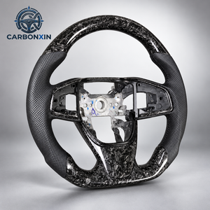 Volant personnalisé pour Honda Civic 10ème génération 2010 2015 2022 2024, cuir sport, fibre de carbone forgée, volant de course pour CRV - Product Image 1