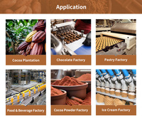 Solution de Traitement de Poudre de Cacao Mûr 300KG-2000KG Ligne de Production de Poudre de Cacao Alcalinisée Machine de Fabrication de Beurre de Fèves de Cacao