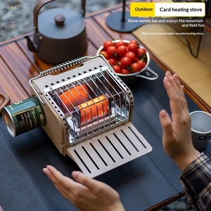 Réchaud <span class=keywords><strong>de</strong></span> camping portable sans fumée pour intérieur et extérieur, mini poêle à cassette, chauffe-mains, <span class=keywords><strong>chauffage</strong></span> <span class=keywords><strong>au</strong></span> <span class=keywords><strong>gaz</strong></span> <span class=keywords><strong>butane</strong></span> avec dispositif d'allumage - Product Image 2
