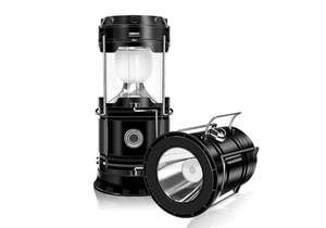 Solar Rechargeable Camping Lantern <b>LED</b> Outdoor Lamp Foldable Hiking <b>Light</b> Garden Emergency Torch - Product Image 2